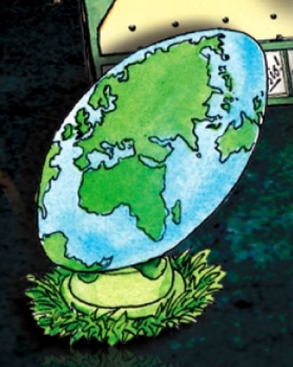 エコノミスト表紙の中の地球儀