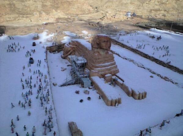 エジプトの雪